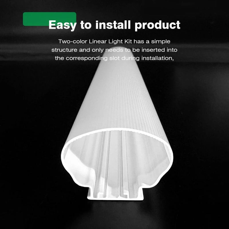 Двухцветная экструдированная крышка Linear Light